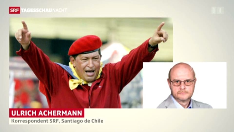 Zum Tod von Hugo Chavez, Tagesschau Nacht vom 05.03.2013