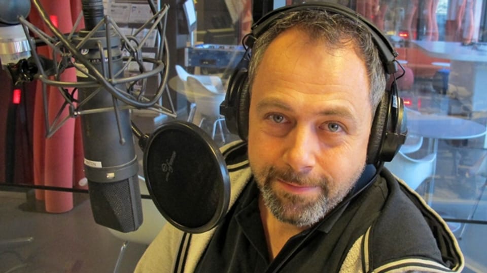 Michel Gammenthaler am Mikrofon