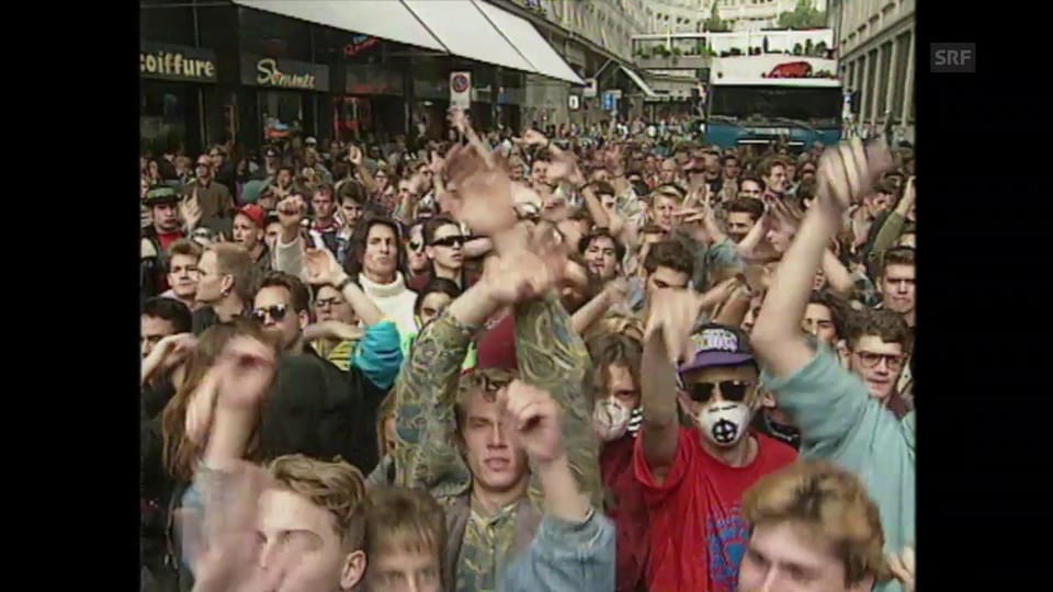 Der Zürcher Ableger der Love Parade: Die Street Parade 1992