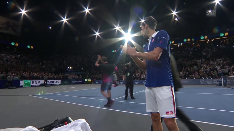 Anerkennung: Djokovic applaudiert Wawrinka