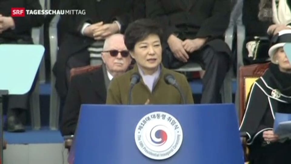 Neue Präsidentin in Südkorea vereidigt