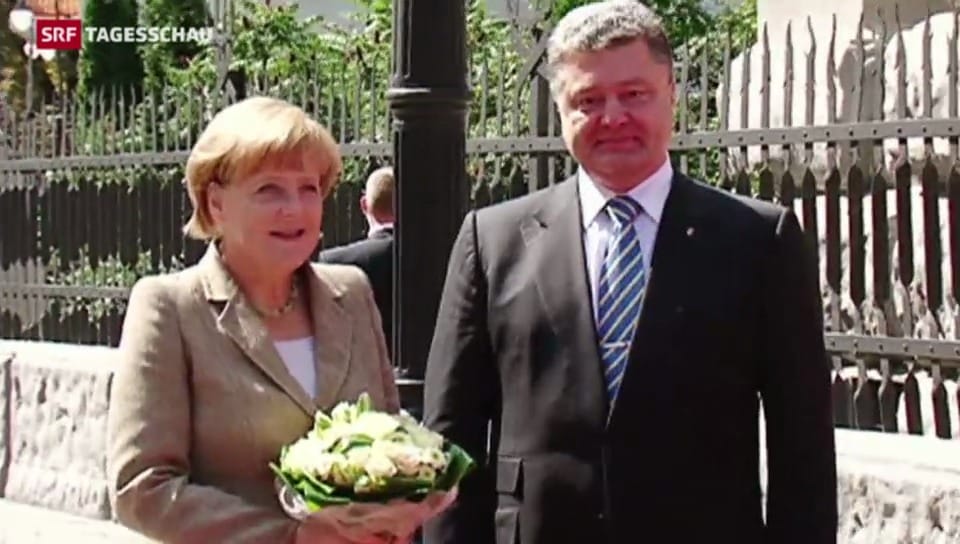 Angela Merkel in der Ukraine