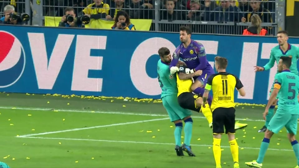 Archiv: Im Hinspiel trennen sich Dortmund und Barcelona torlos