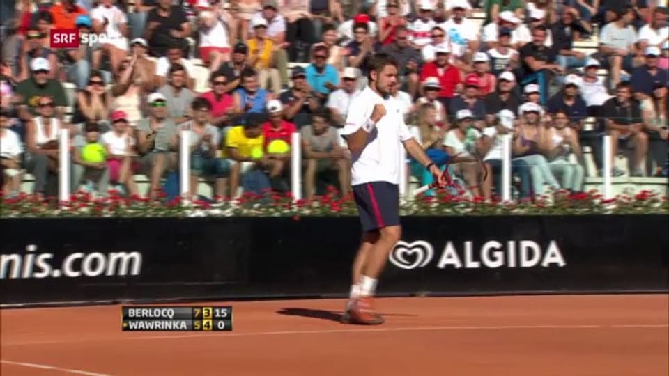 ATP Rom: Wawrinka - Berlocq («sportaktuell»)