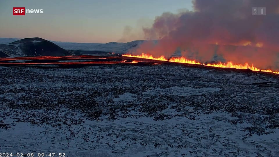 Archiv: Zweiter Vulkanausbruch auf Island in diesem Jahr