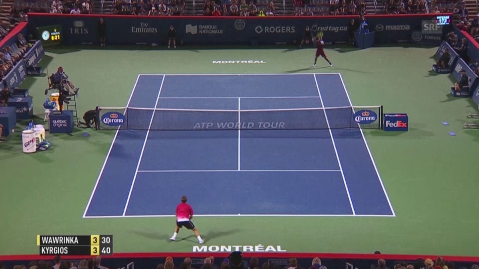 Tennis: ATP Montreal, Wawrinka - Kyrgios