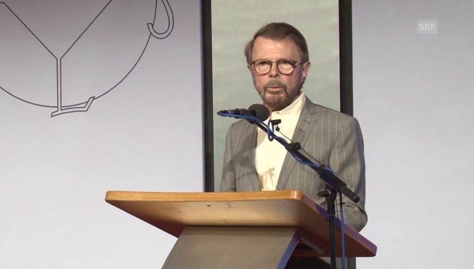 Björn Ulvaeus bei seiner Laudatio für den ESC