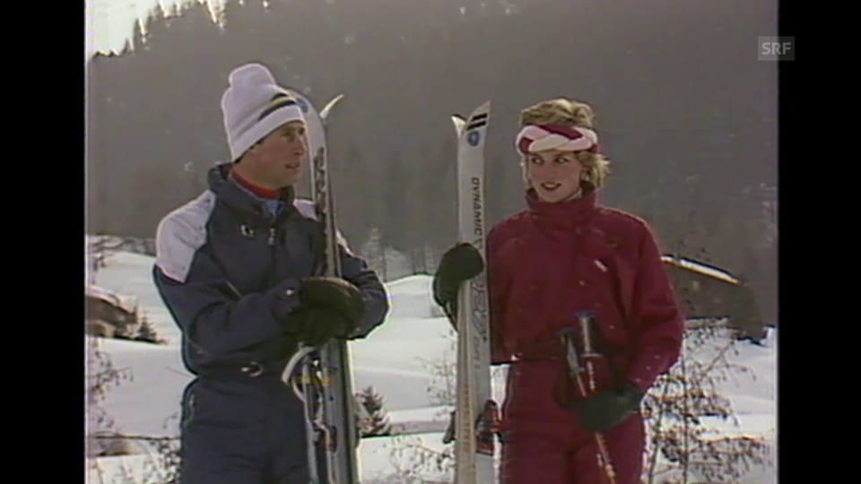 «Charles und Diana beim Skifahren», 6.2.1988