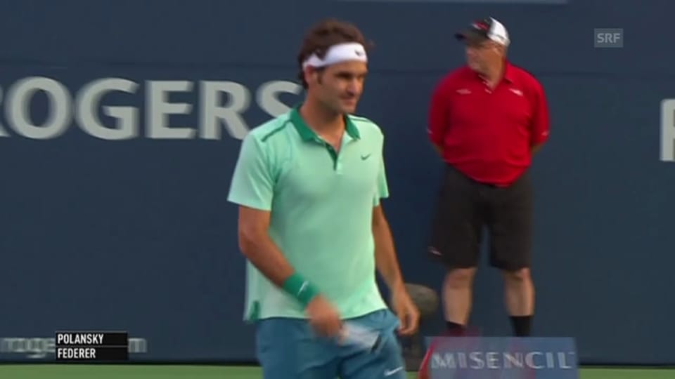 Federer-Polansky: Einige Ballwechsel (SNTV)