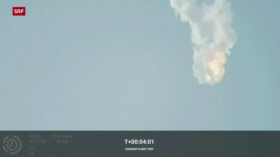 Hier explodiert die SpaceX-Rakete
