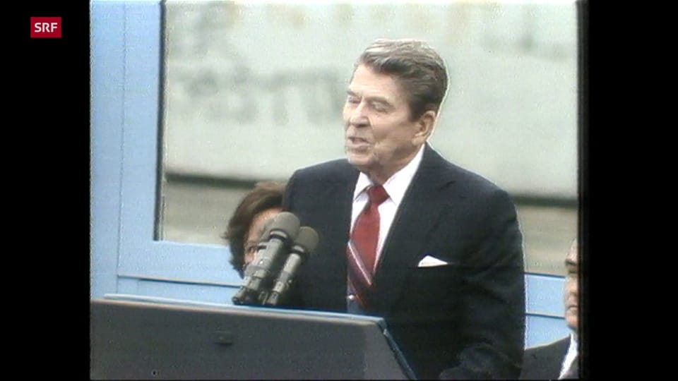 Ausschnitt aus Reagans Rede vom 12.06.1987 (Originalton)