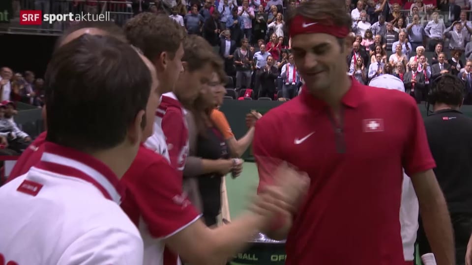 Federer und Wawrinka bringen die Schweiz in Front