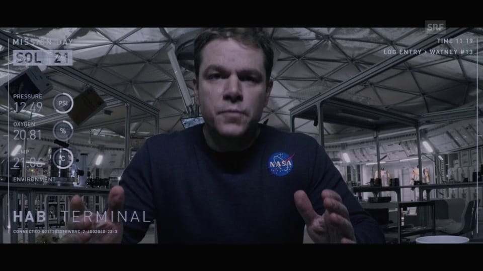 Ausschnitt: Matt Damon realisiert seine missliche Lage