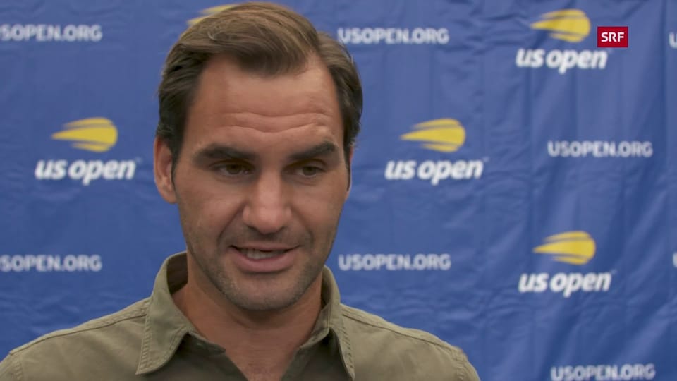 Roger Federer vor den US Open