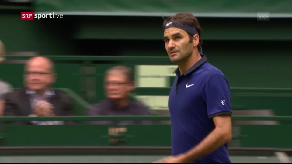 Federer siegt gegen Jaziri nach kleinem Umweg