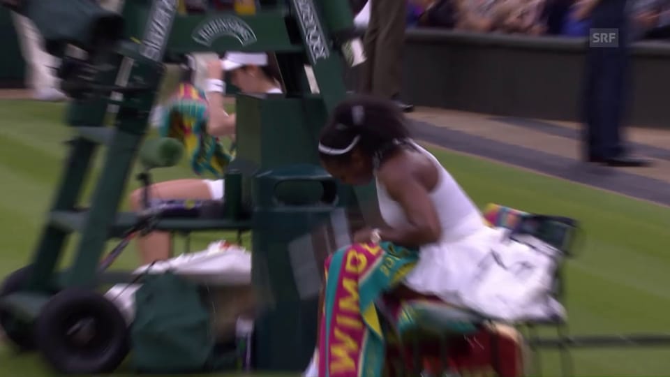Serena Williams tobt nach Satzverlust
