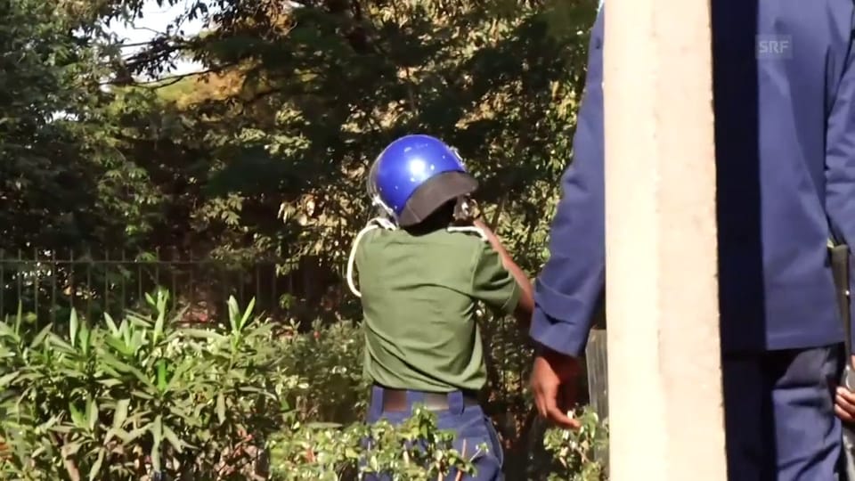 Polizei schiesst auf Demonstranten in Simbabwe