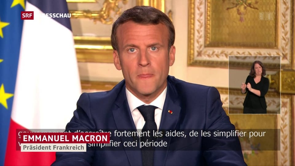 Frankreichs Präsident Macron verkündet neue Massnahmen