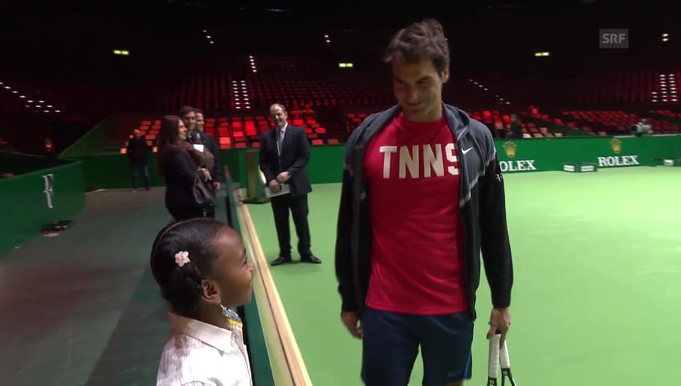 Chelsea Fontenel trifft ihr Idol Roger Federer