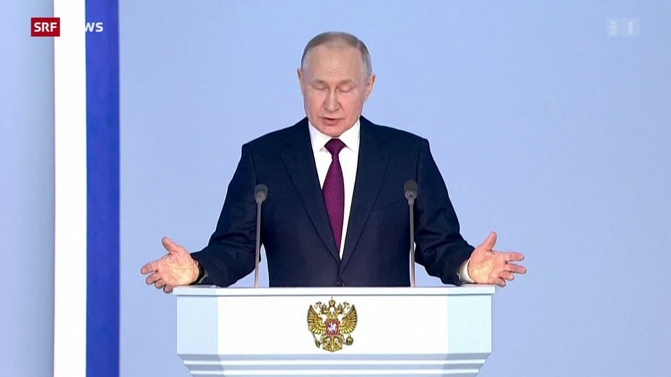 Putin hält in Moskau eine Rede zur Lage der Nation