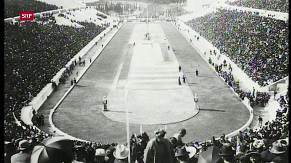 1896 werden die Olympischen Spiele der Neuzeit ausgerufen