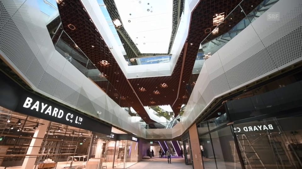 Einblicke in das neue Shopping-Center Mall of Switzerland