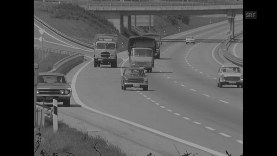 Fahrverhalten auf der Autobahn («Antenne» vom 23.06.1972)