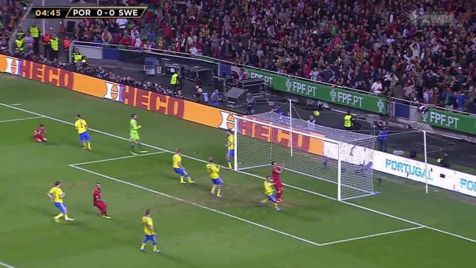 Bericht Hinspiel: Portugal - Schweden 1:0