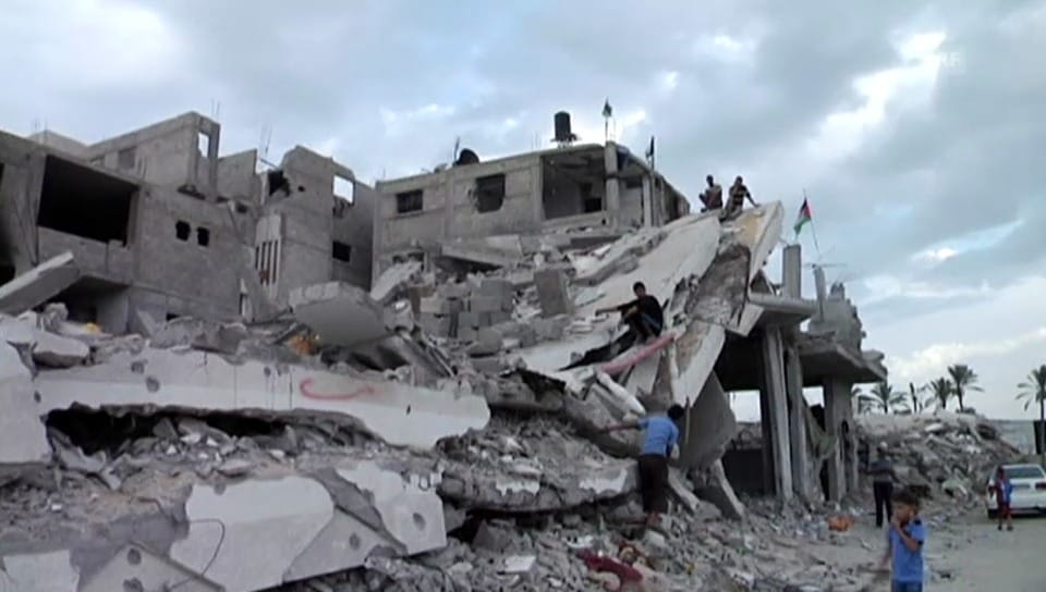 Zerstörte Häuser in Gaza (unkommentiert)