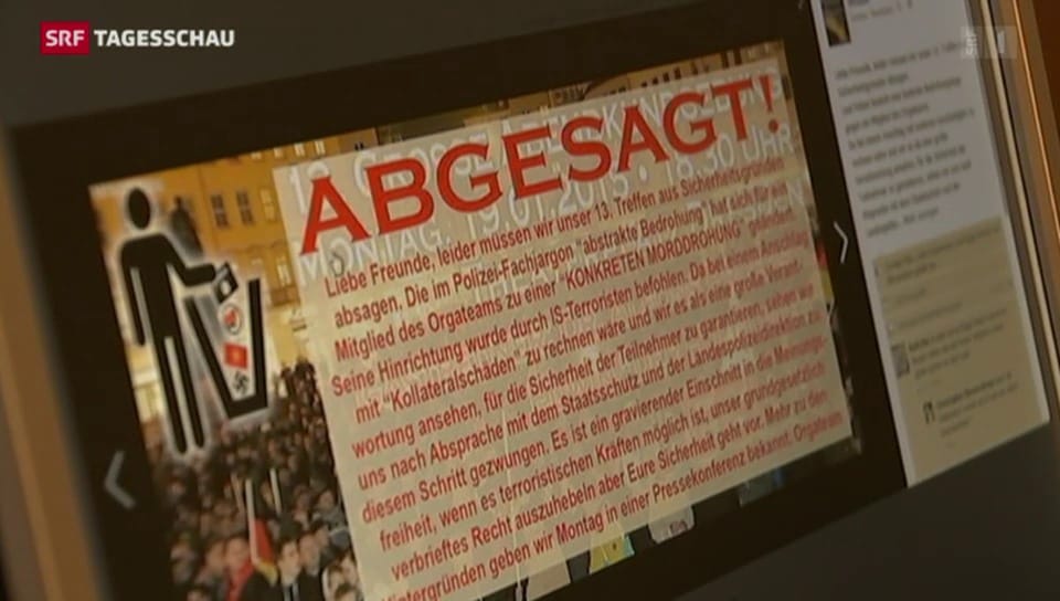 Pegida-Demo in Dresden abgesagt