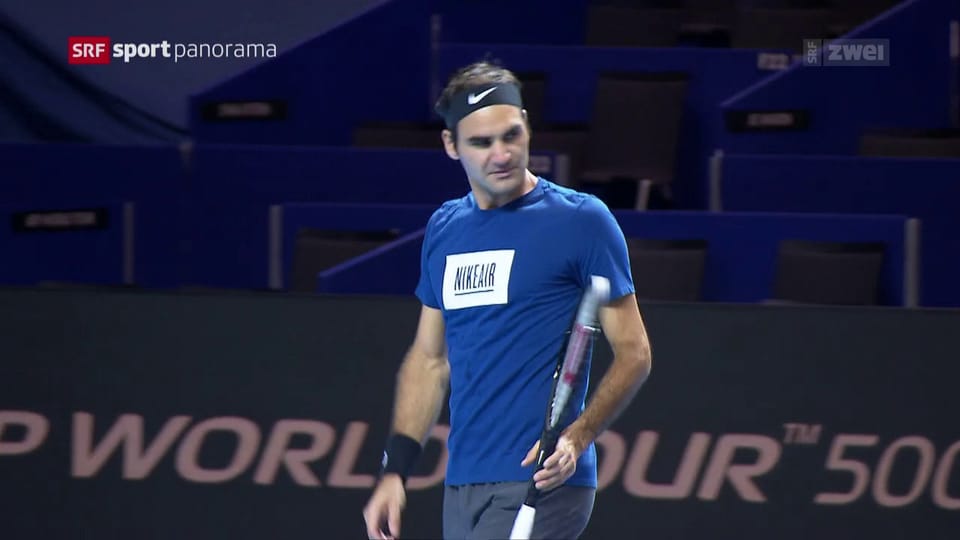 Federer vor den Swiss Indoors