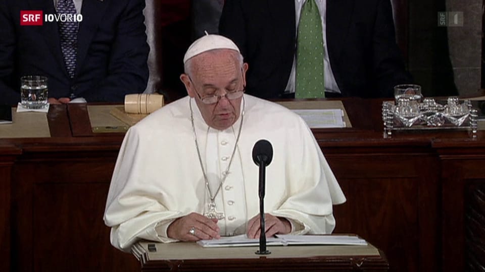 Papst hält historische Rede vor dem US-Senat