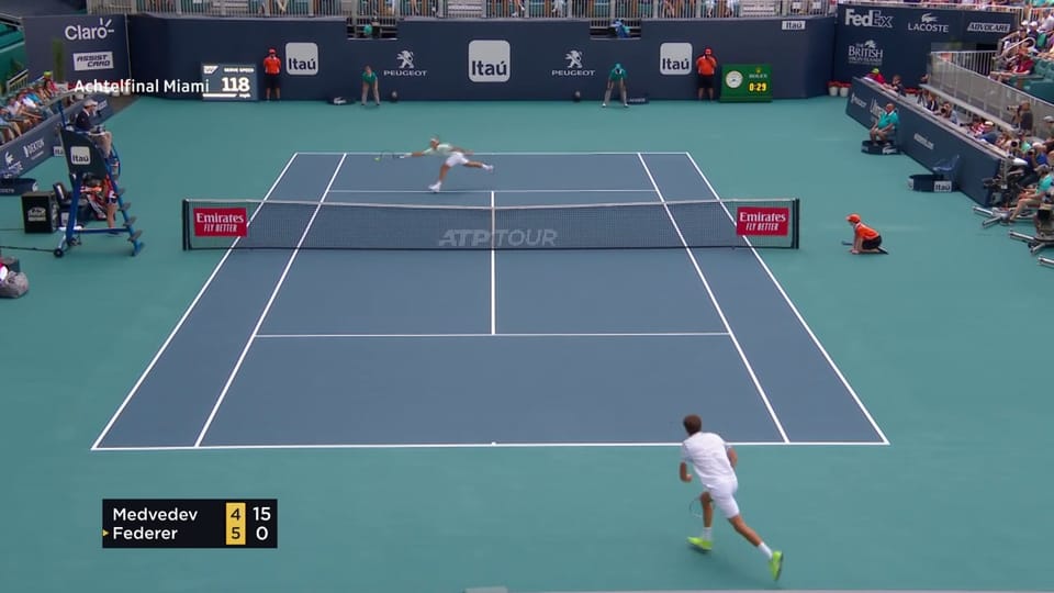 Live-Highlights Federer - Medwedew