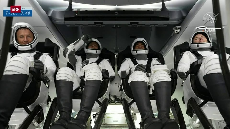 Astronauten starten mit SpaceX-Raumfähre zur ISS 