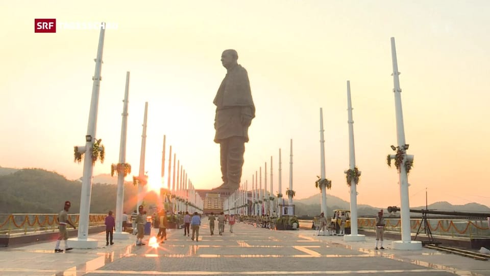 Indien enthüllt die grösste Statue der Welt