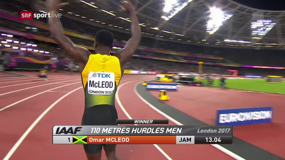 McLeod holt sich Gold über 110 m Hürden
