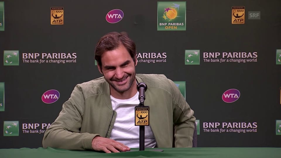 Zu Scherzen aufgelegt: Federer über die nächste Generation