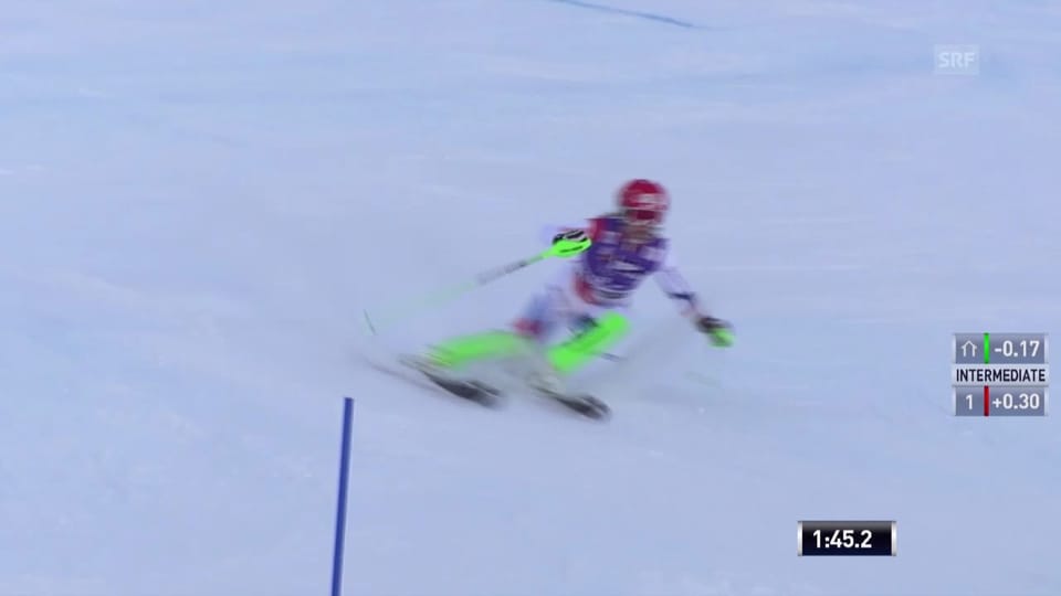 Slalomlauf von Denise Feierabend («sportlive», 12.01.2014)