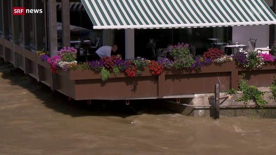 Hochwasser in der Schweiz