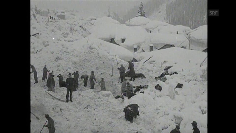 Lawinenniedergang in Airolo 1951