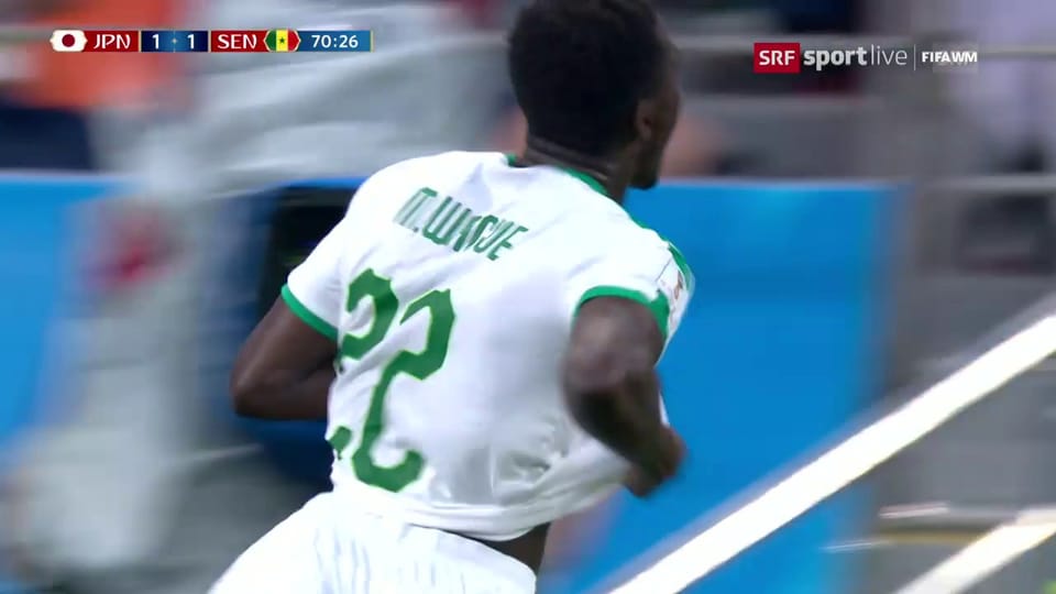 Senegals 2:1 durch Moussa Wagué