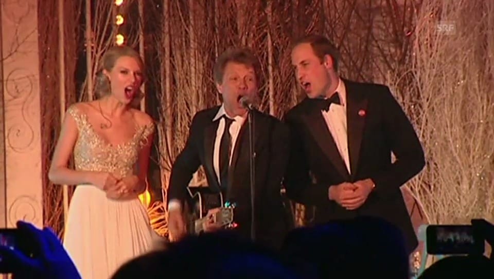 Prinz William singt mit Bon Jovi und Taylor Swift