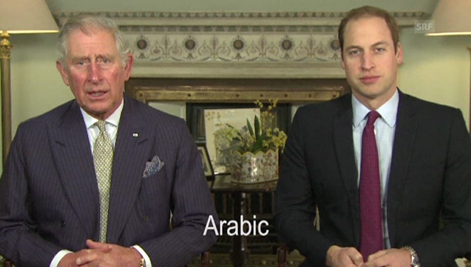 Prinz Charles' und Prinz Williams mehrsprachiger Appell
