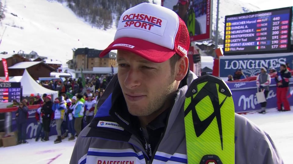 Gini nach dem Slalom in Val d'Isere im Interview 