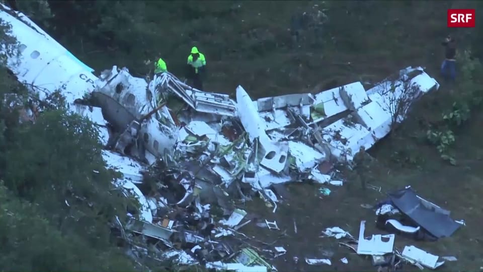 November 2016: Flugzeugtragödie in Kolumbien 