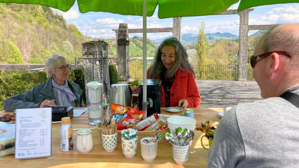 Auf dem Friedhof Friedental in der Stadt Luzern lädt neu ein Café zum Verweilen ein