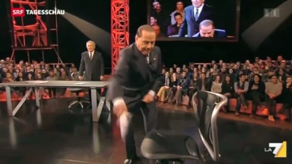 Berlusconi punktet im Wahlkampf mit Klamauk