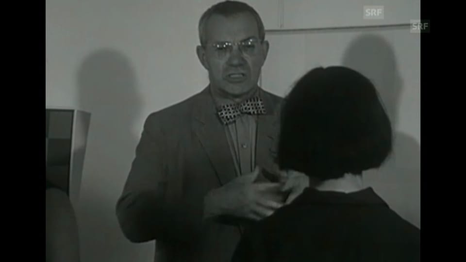 Max Bill erklärt Schülern seine Kunst», «Antenne» vom 25.8.1965