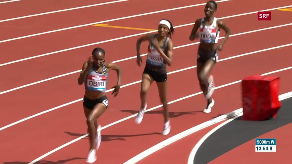Die Entscheidung im 5000-m-Rennen der Frauen