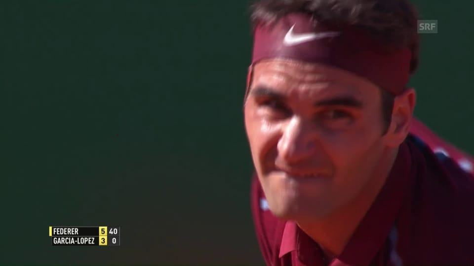 Federers Sieg über Garcia-Lopez in Monte-Carlo